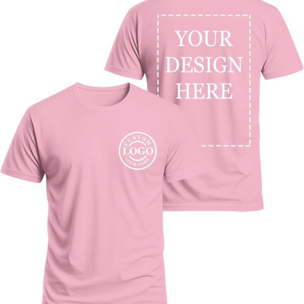 Custom T Shirts for Men Women,Personalized Shirts with Photo Logo Text,Customized T-Shirt for Front & Back Print