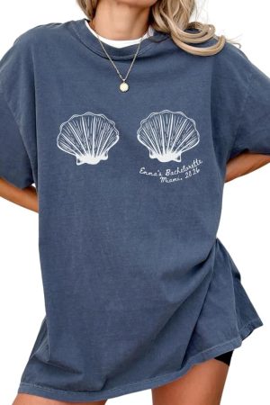 Custom Beach Bachelorette Shirt, Mermaid Bride Outfit, Coastal Bach Party Tee Multi