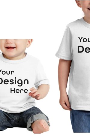 Custom Infant Core Cotton Tee Personalized Infant T Shirt Add Your Text Design Your Short Sleeve Tee
