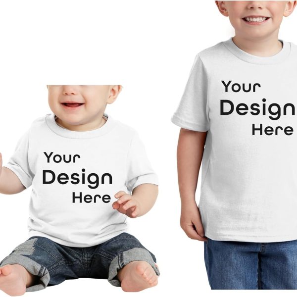 Custom Infant Core Cotton Tee Personalized Infant T Shirt Add Your Text Design Your Short Sleeve Tee