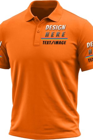 Custom Polo Shirts for Men Design Your Own Golf Jersey Personalized Print/Embroidered Text