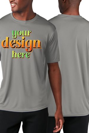 Custom Performance Tees -Athletic Shirt for Men Women Youth - Design Your Logo or Text - UPF 50 Moisture Wicking - Custom Business Logo Company Uniforms Unisex XS-4XL,18+ Colors pc380