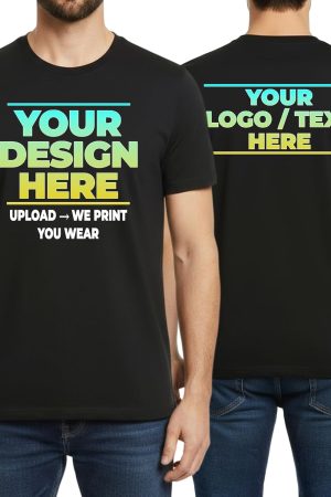 Custom T-Shirt, Design Your Own Photo & Text, Personalized Unisex Tee, Premium Cotton Shirt for Events & Business