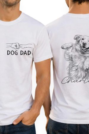 Custom Photo Dog Shirt, Personalized Dog Dad Tshirt, Sweatshirt, Hoodie, Pet Lover Gifts 2026 Fathers Day