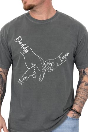 Personalized Dad Grandpa Shirt, Custom Father's Day Shirts, Dad Shirt for Grandpa, Father's Day Men Tshirt