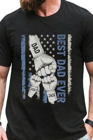 Personalized Dad Grandpa Shirt, Custom Father's Day Shirts, Dad Shirt for Grandpa, Father's Day Men Tshirt