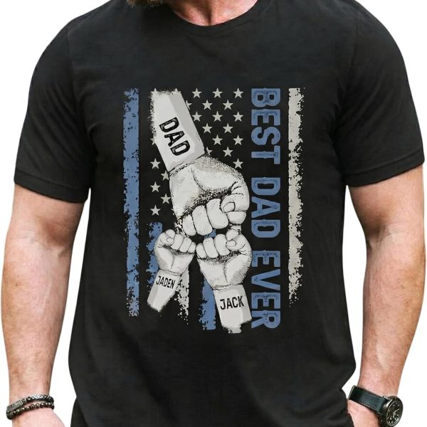 Personalized Dad Grandpa Shirt, Custom Father's Day Shirts, Dad Shirt for Grandpa, Father's Day Men Tshirt