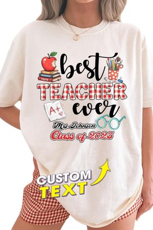 Custom T Shirts Graduate Shirt for Women and Welcome Back to School Teacher Shirts Senior Shirt for Proud Family