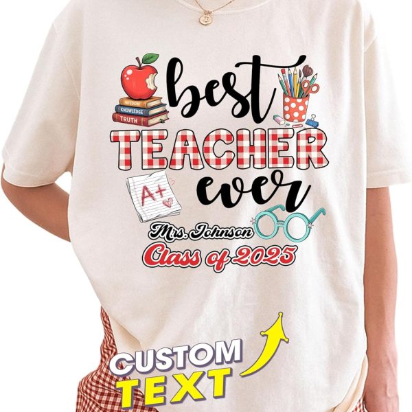 Custom T Shirts Graduate Shirt for Women and Welcome Back to School Teacher Shirts Senior Shirt for Proud Family