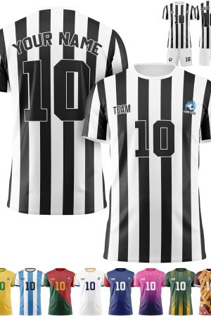 Custom Soccer Jersey Personalized Uniform Team Name Number Logo for Kids Youth Boys Men –